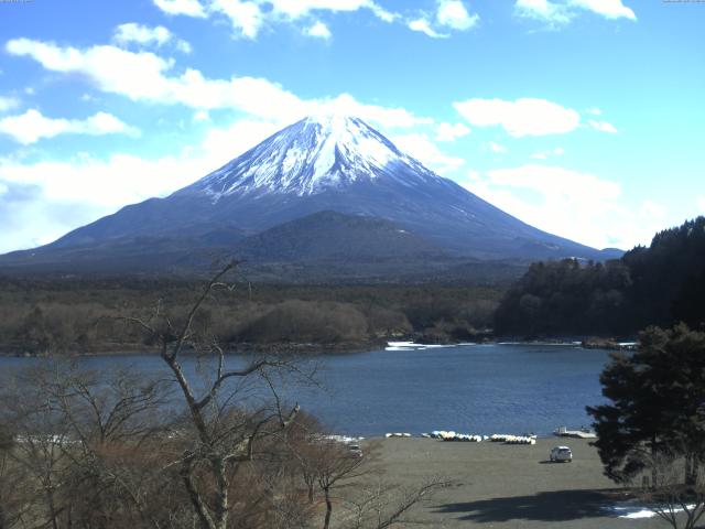 精進湖からの富士山