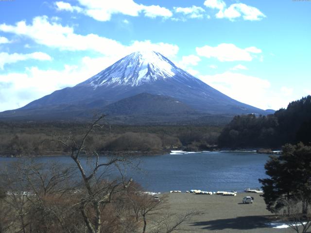 精進湖からの富士山