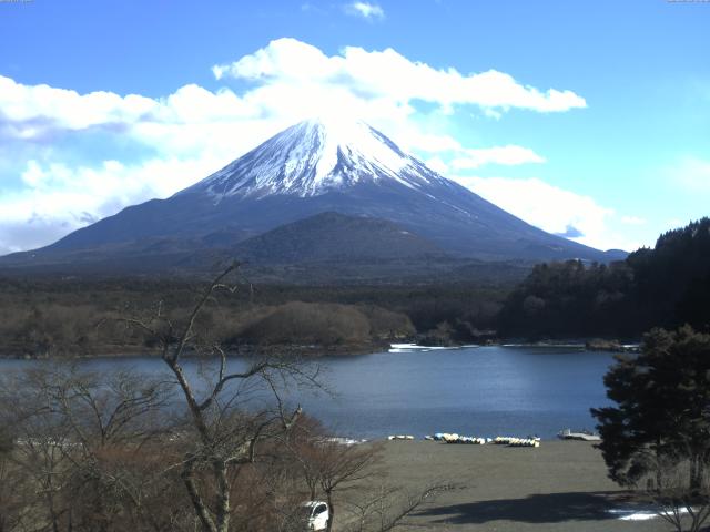 精進湖からの富士山