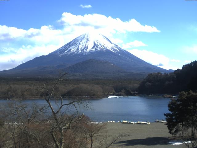 精進湖からの富士山