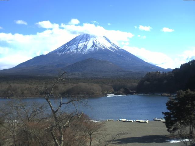 精進湖からの富士山