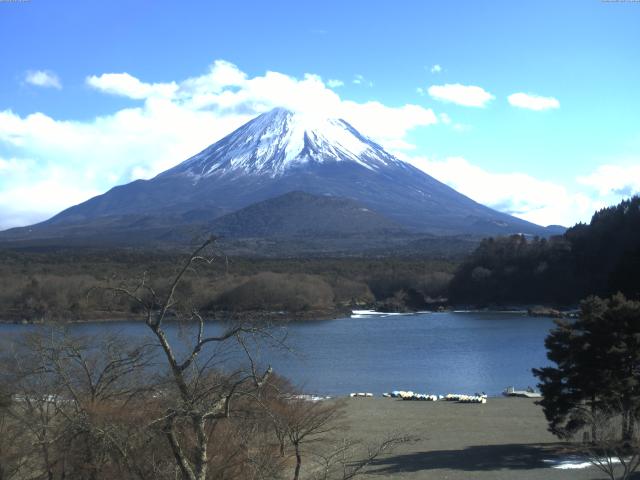 精進湖からの富士山