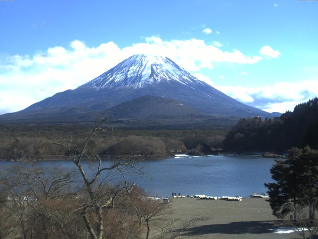 精進湖からの富士山