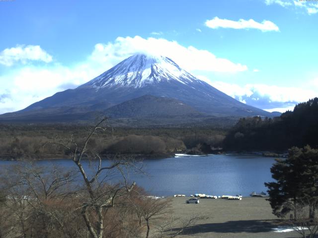 精進湖からの富士山