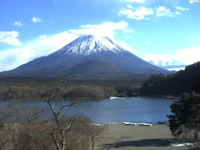 精進湖からの富士山