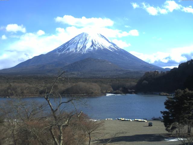精進湖からの富士山