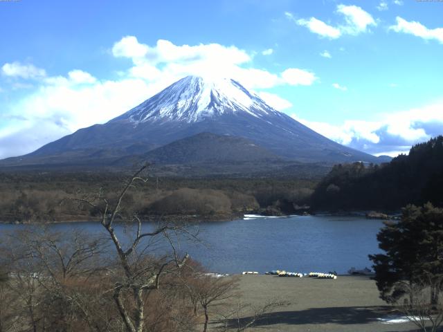 精進湖からの富士山