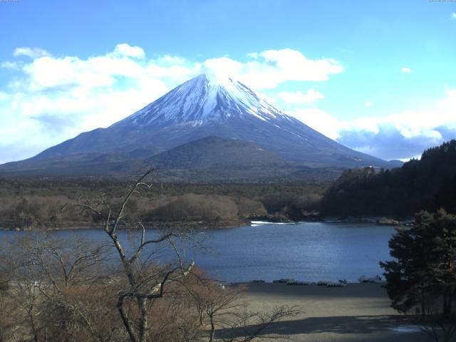 精進湖からの富士山