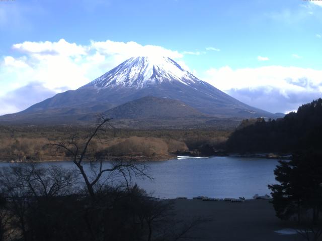 精進湖からの富士山