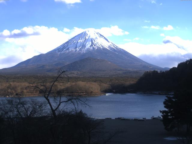 精進湖からの富士山