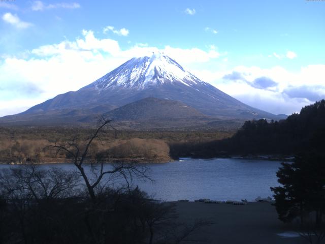 精進湖からの富士山