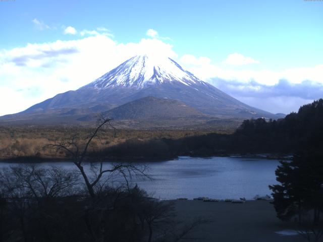 精進湖からの富士山