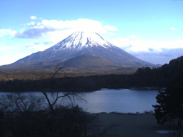 精進湖からの富士山