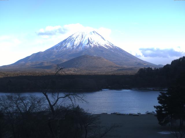 精進湖からの富士山
