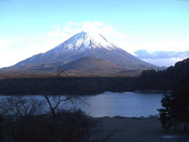 精進湖からの富士山