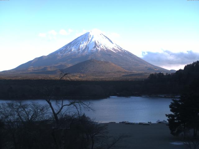 精進湖からの富士山