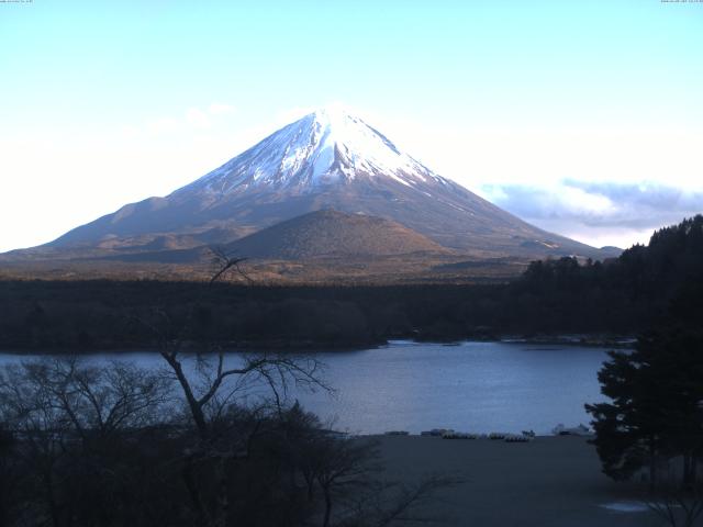 精進湖からの富士山