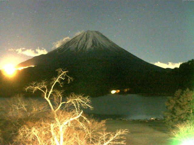 精進湖からの富士山