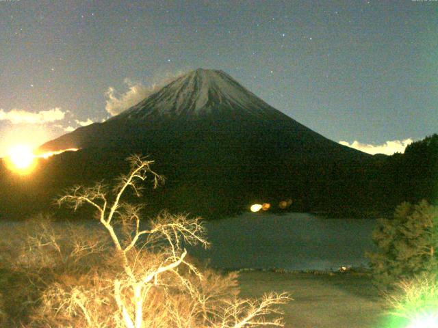 精進湖からの富士山