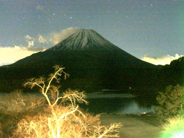 精進湖からの富士山