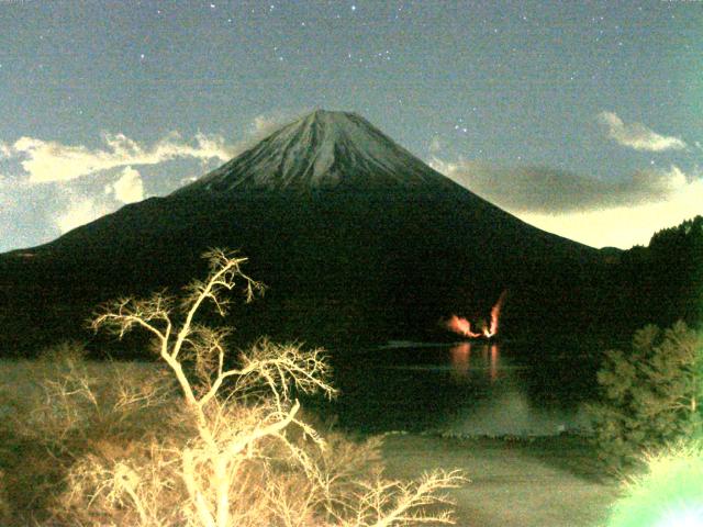 精進湖からの富士山