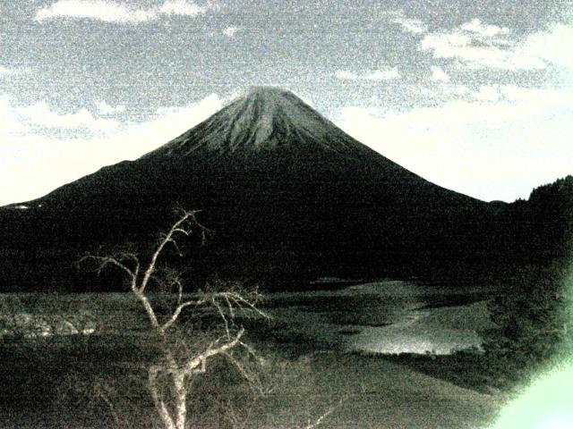 精進湖からの富士山