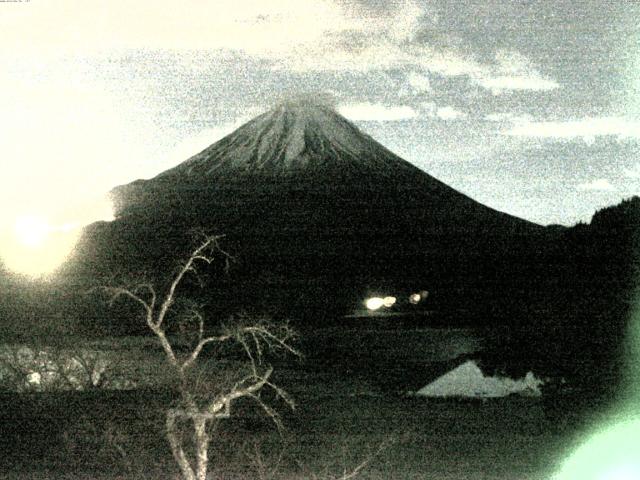 精進湖からの富士山