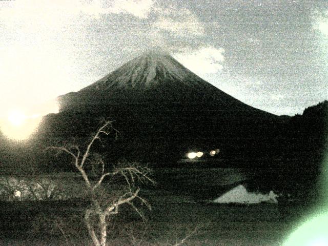 精進湖からの富士山