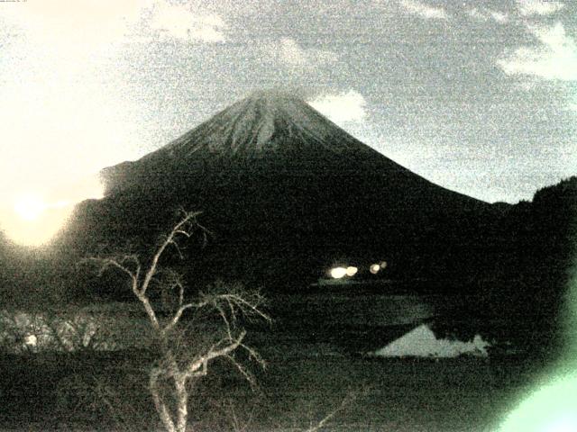 精進湖からの富士山