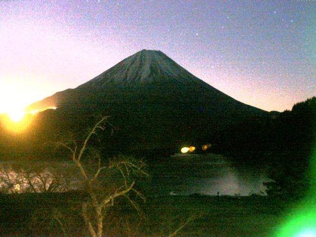 精進湖からの富士山