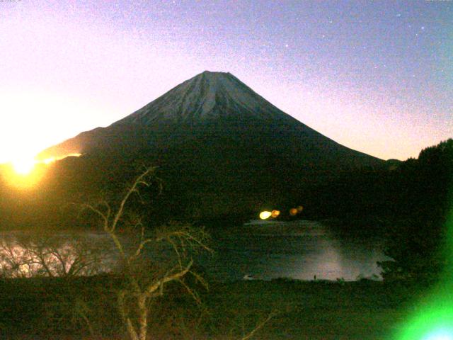 精進湖からの富士山