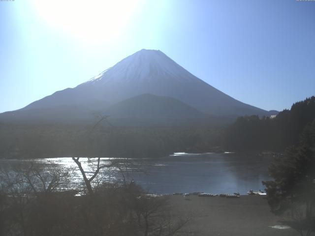 精進湖からの富士山