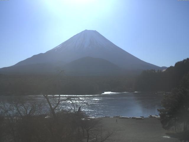 精進湖からの富士山