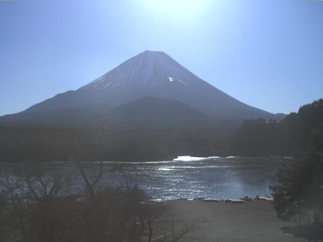 精進湖からの富士山