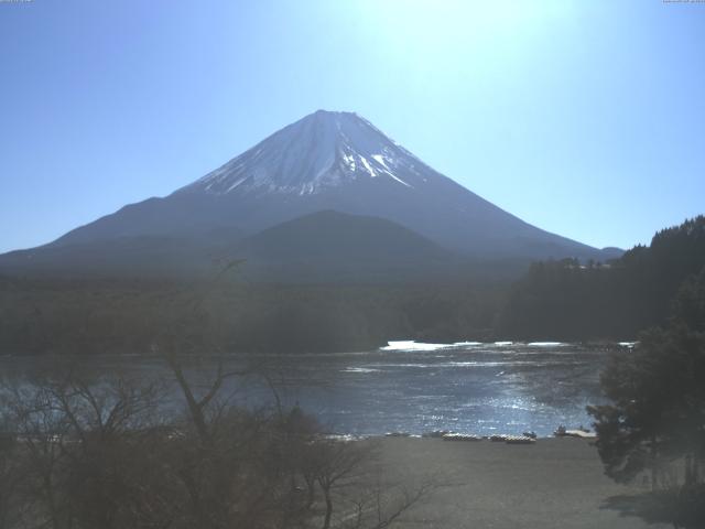 精進湖からの富士山