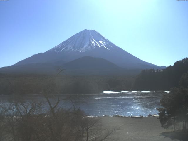 精進湖からの富士山