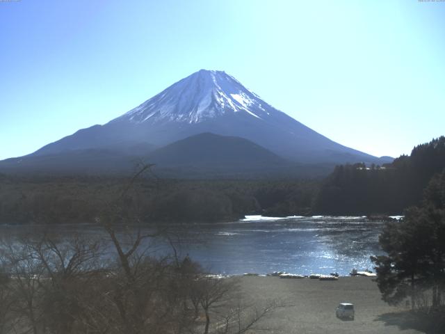 精進湖からの富士山