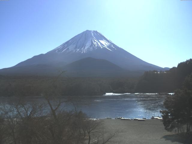 精進湖からの富士山