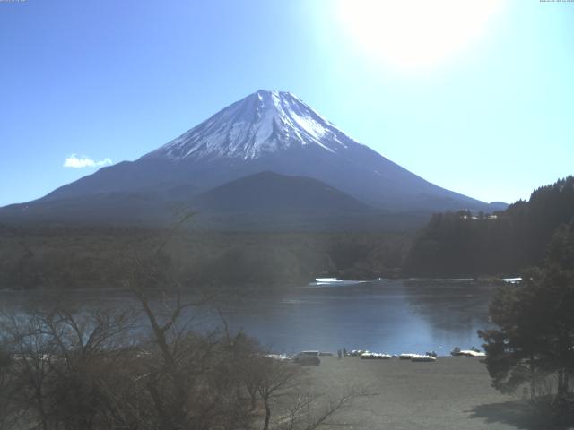 精進湖からの富士山