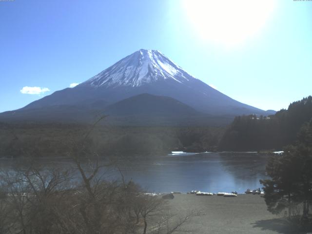 精進湖からの富士山