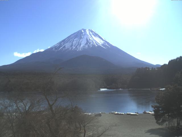 精進湖からの富士山