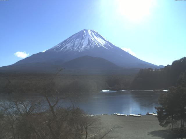 精進湖からの富士山