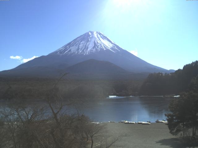精進湖からの富士山