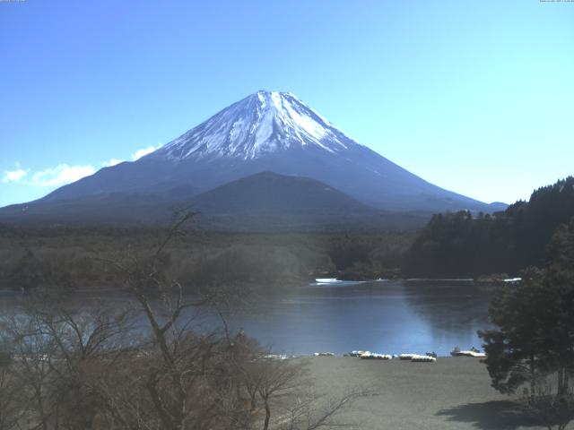 精進湖からの富士山