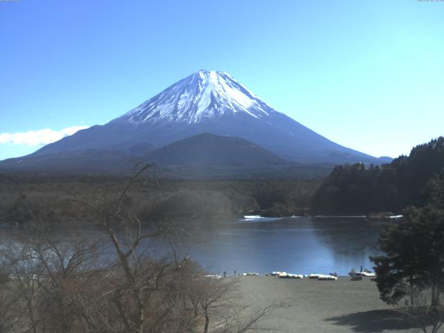 精進湖からの富士山