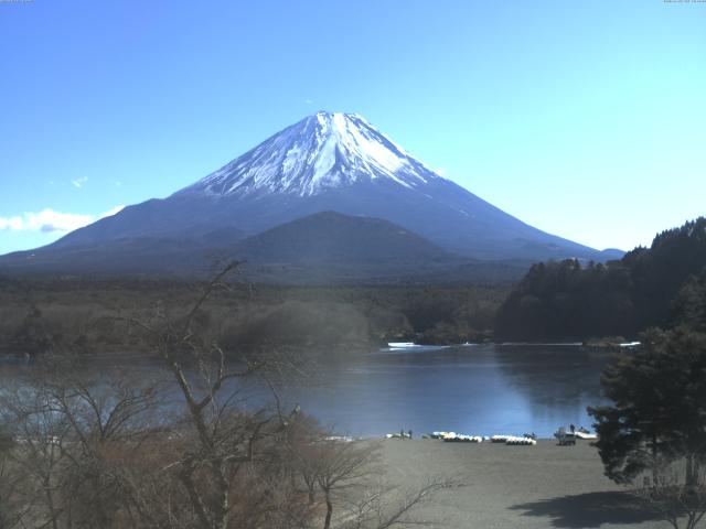 精進湖からの富士山