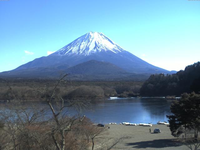 精進湖からの富士山