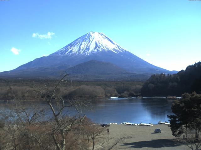 精進湖からの富士山