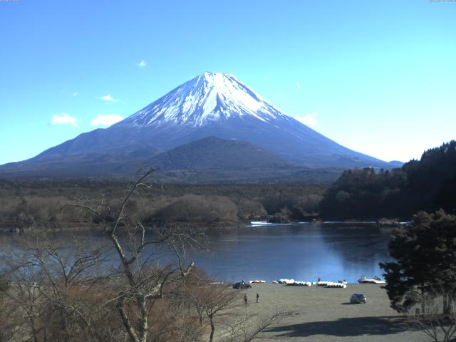 精進湖からの富士山