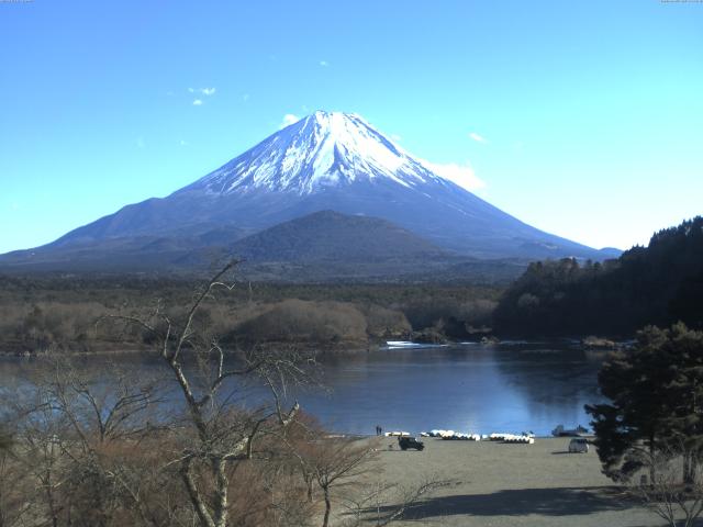 精進湖からの富士山